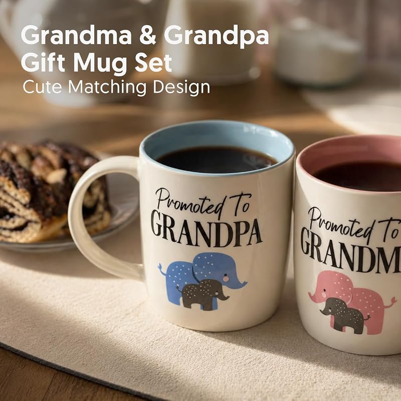 Tazas café cerámica 13oz regalo abuelos bebé Navidad