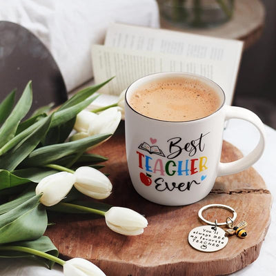 Taza regalo profesora 12oz fin de año navidad cumpleaños
