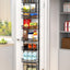 Organiz. puerta despensa 12" 8 niveles canasta ajustable