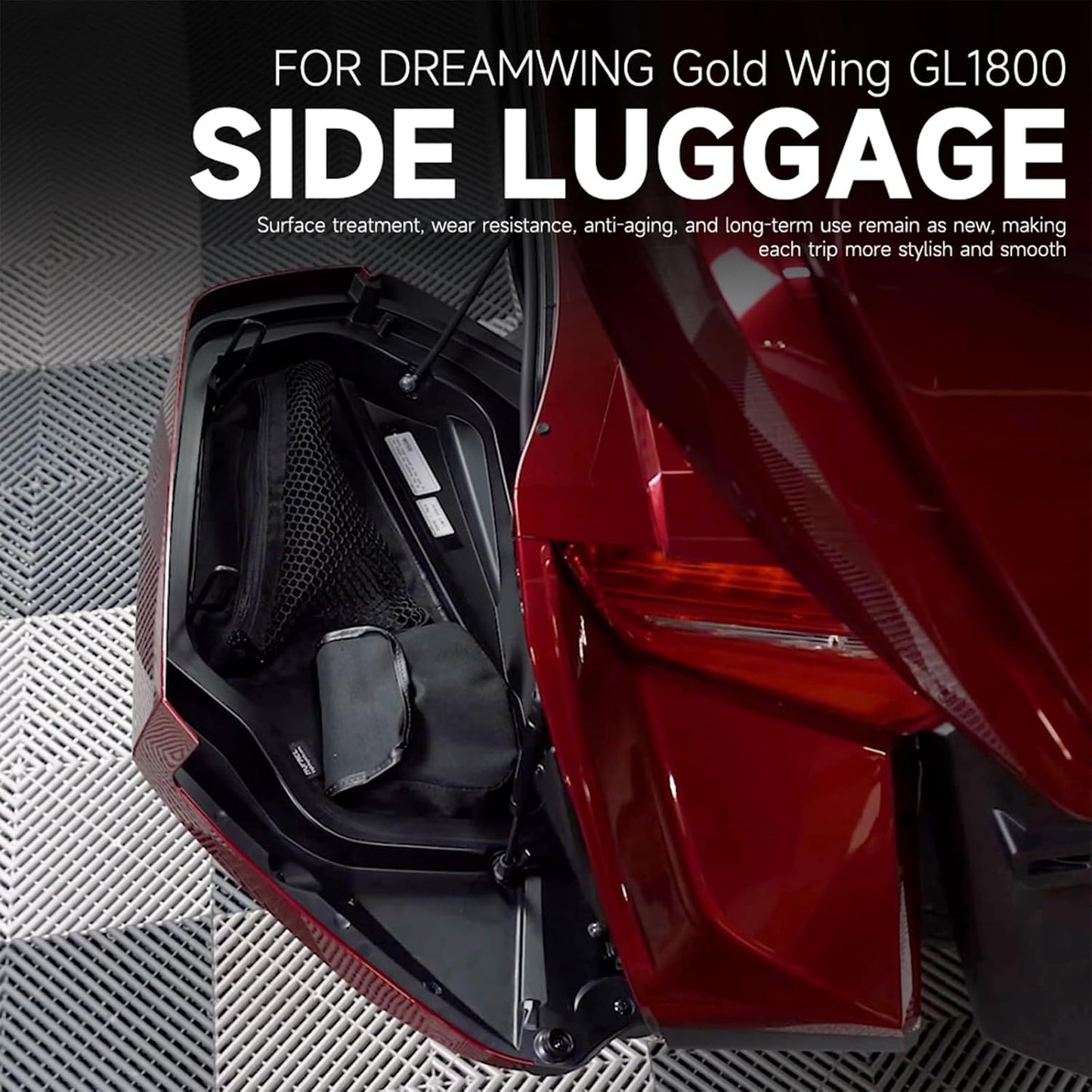 Organiz. tapa alforja maletero Honda Gold Wing 1800 2018+