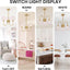 Candelabro de burbujas rosa 20pulg lámpara sputnik cristal