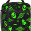 Bolsa almuerzo reutiliz. diseño alienígena verde para niños