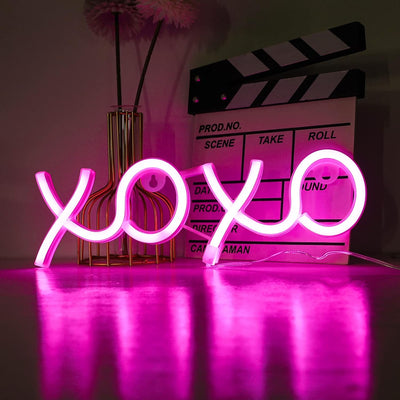 Letrero neón rosa USB para dormitorio y sala de juegos