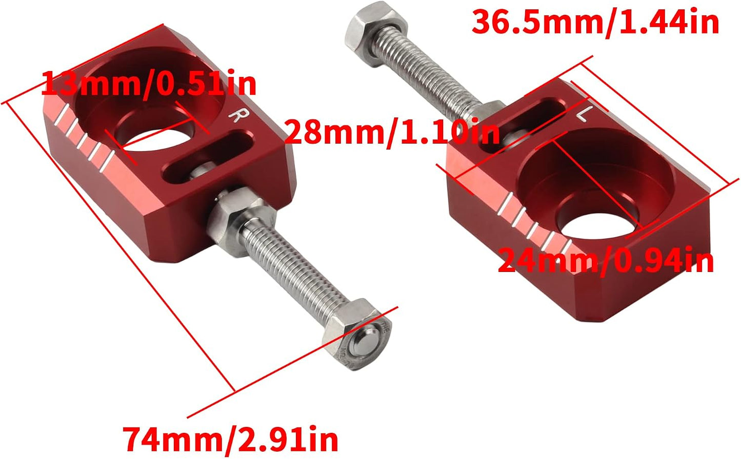 Bloques eje trasero bicicleta eléctrica Sur Ron X160 X260
