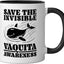 Taza Cerámica Vaquita Animal Rights Negro/Blanco