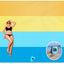 Manta Eco-Beach 10x9ft ligera reciclada resistente arena y agua