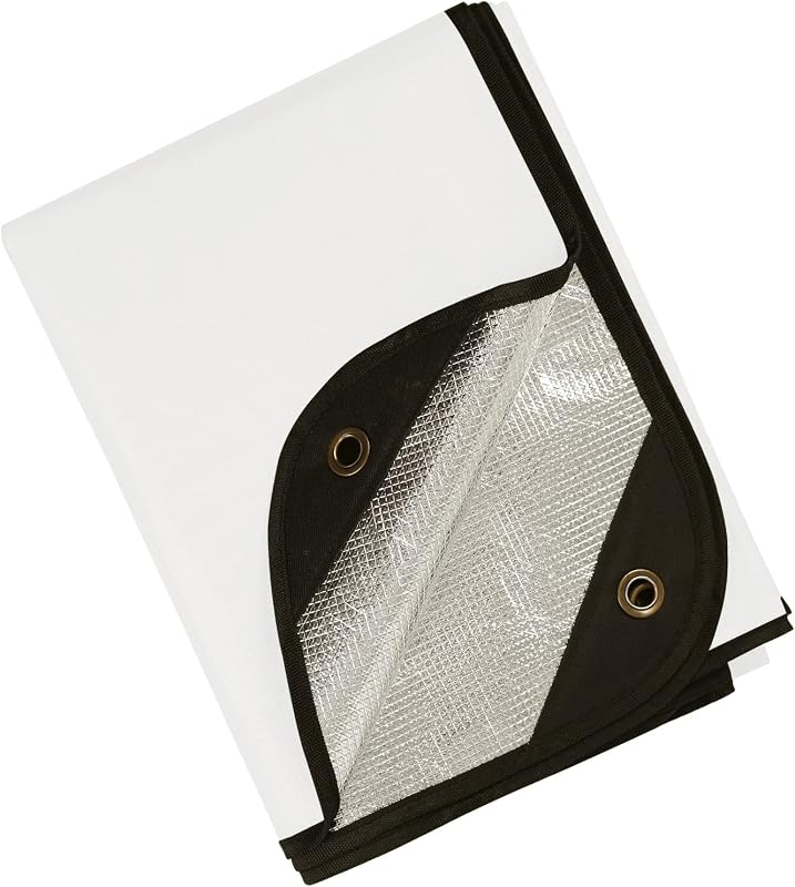 Manta térmica lona reflectante 60x83pulg impermeable camping