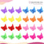 Pinzas mariposa cabello plástico 8 colores 50uds
