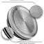6 Tarros Vidrio con Tapas Acero Inox para Almacenar