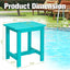 Mesa auxiliar Adirondack impermeable cuadrada azul Aruba