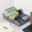 Cesta plástico gris escritorio set 4