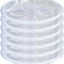 Set 6 platillos para plantas 10pulg transparente resistente