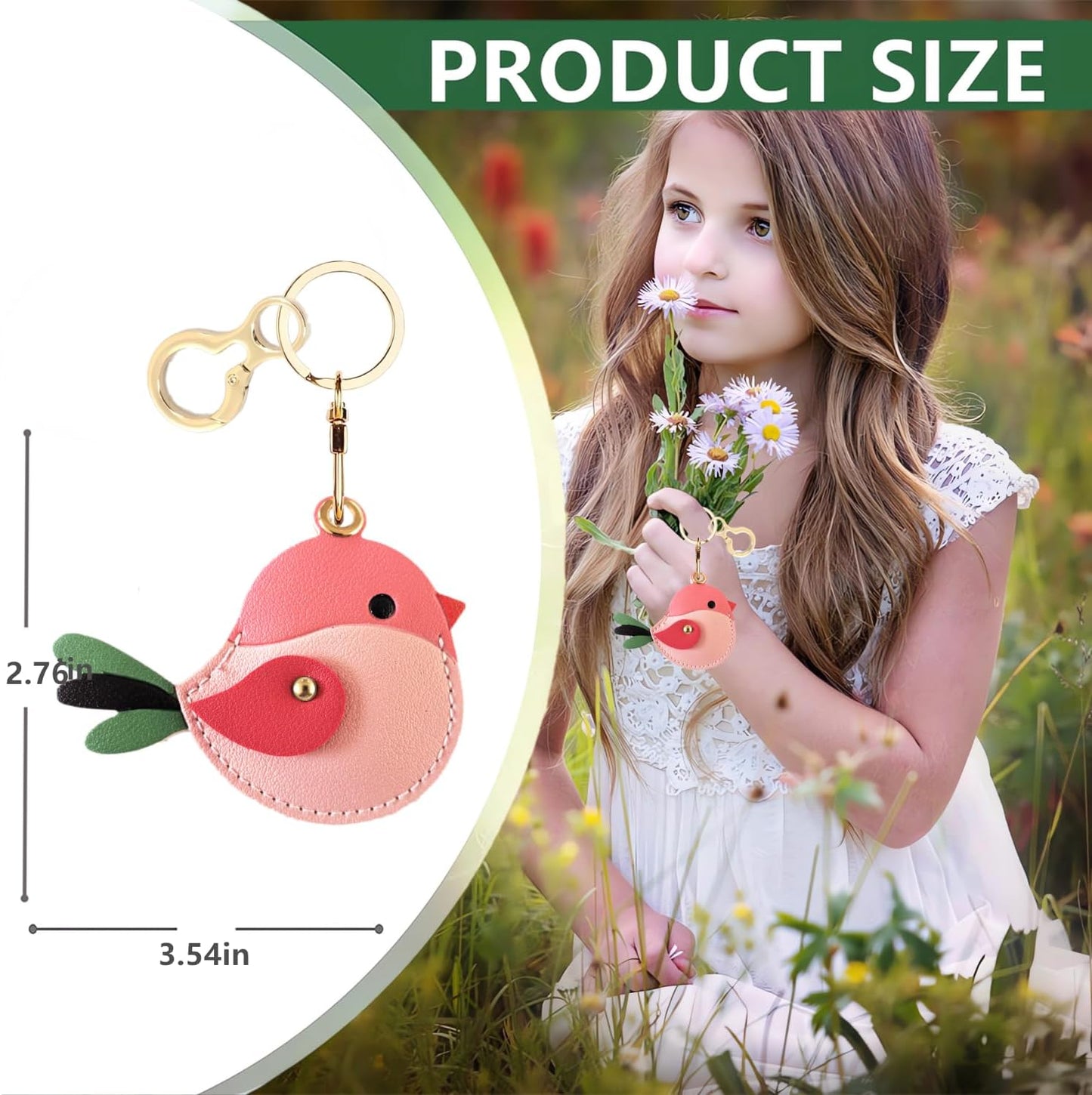 Funda cuero llavero compatible Airtag antiarañazos