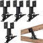 Kit 4 Soportes Elevadores Techo Ajustables Negro
