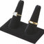 Pantalla dedo anillo terciopelo negro 3.625x2.125x2.25"