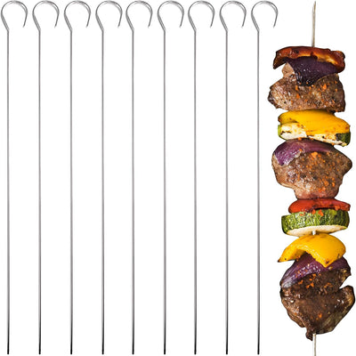 Set 8 Brochetas Acero Inox con Bolsa Almacenamiento