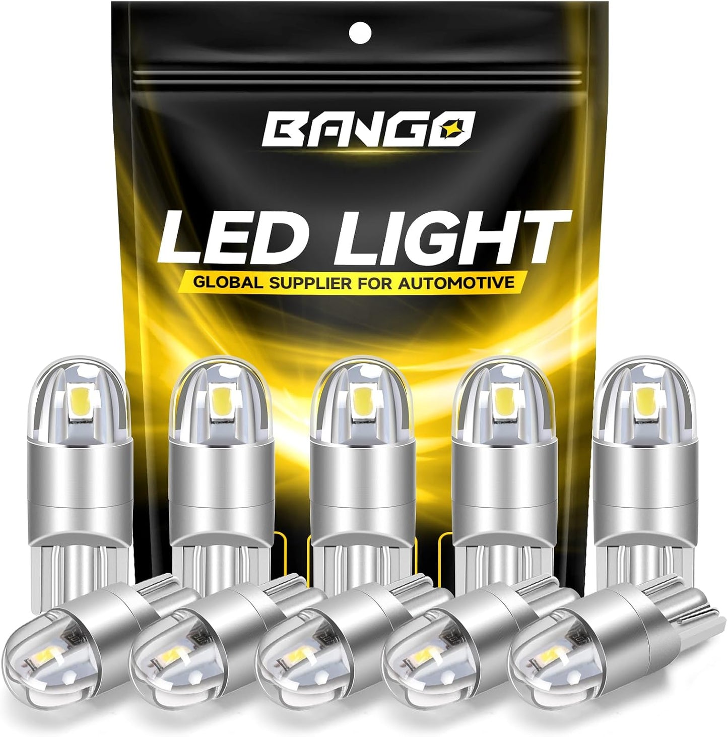194 Focos LED 6000K Blanco Brillante Coche T10