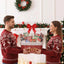 Cesta Navidad roja con asas para regalos bebé
