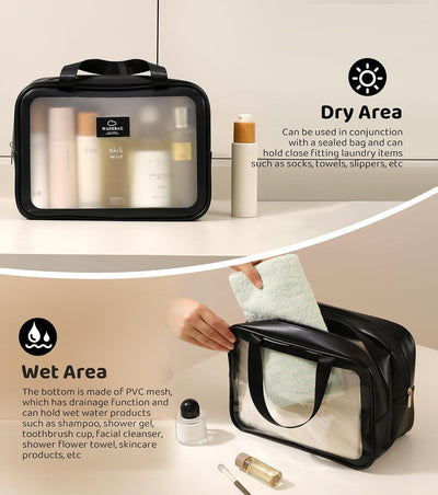 Neceser viaje grande seco/húmedo impermeable para hombres y mujeres