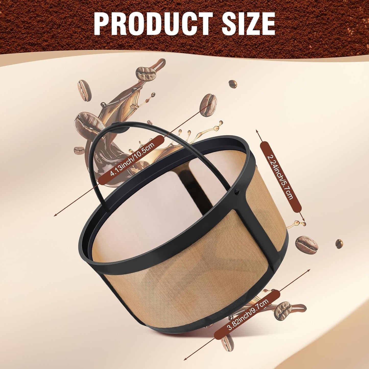 Filtro café reutilizable 8-12 tazas para K-Duo