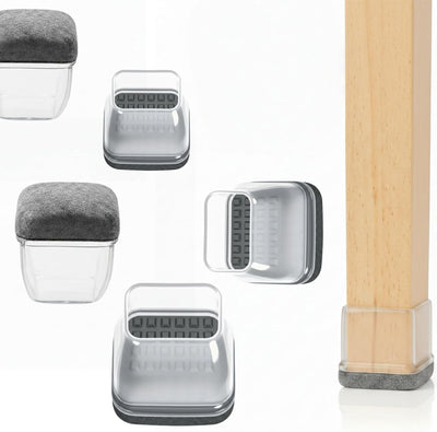 Protectores suelo cuadrados para patas silla