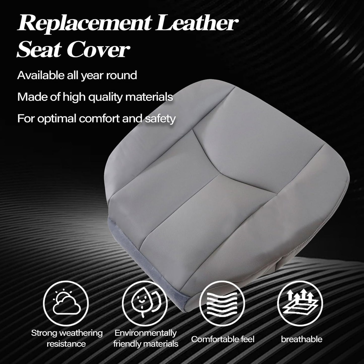 Funda asiento cuero espuma gris comp Chevy Tahoe 03-04