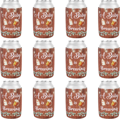 12 Pzas Mugs Can Cooler Baby Shower