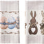 2 Toallas Cocina 18x26pulg Decoración Pascua Conejo