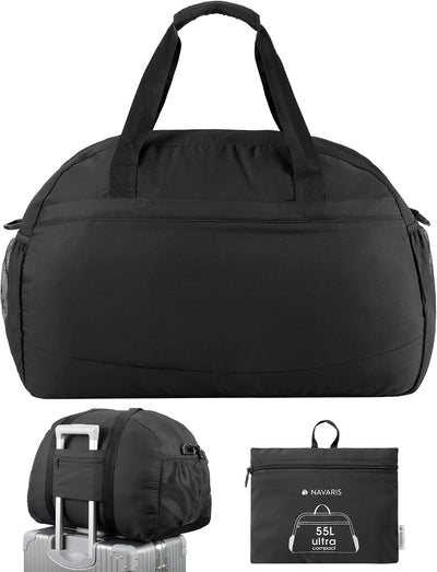 Bolsa plegable viaje cabina avión duradera con correa