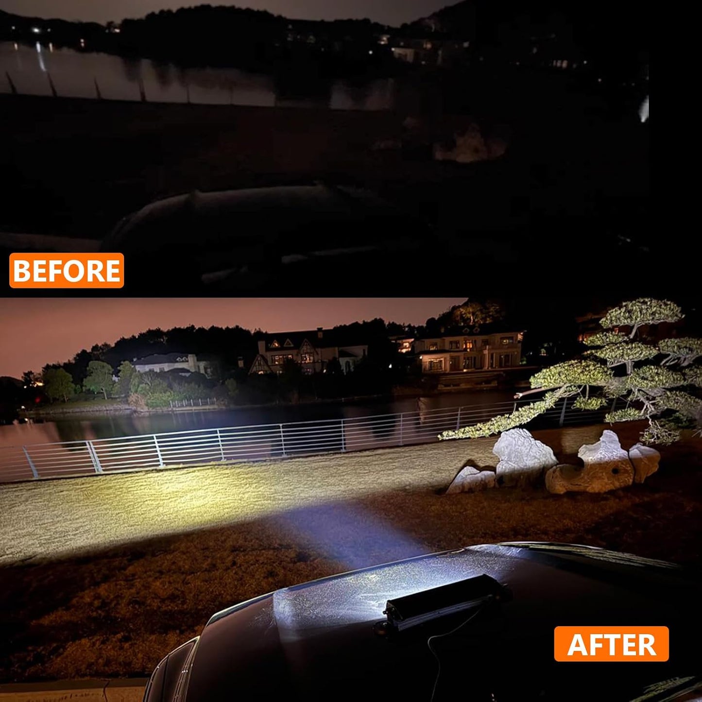 Barra luz LED magnética 60W para camiones y Jeep