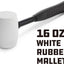 Martillo goma 16oz mango acero antiderrap blanco