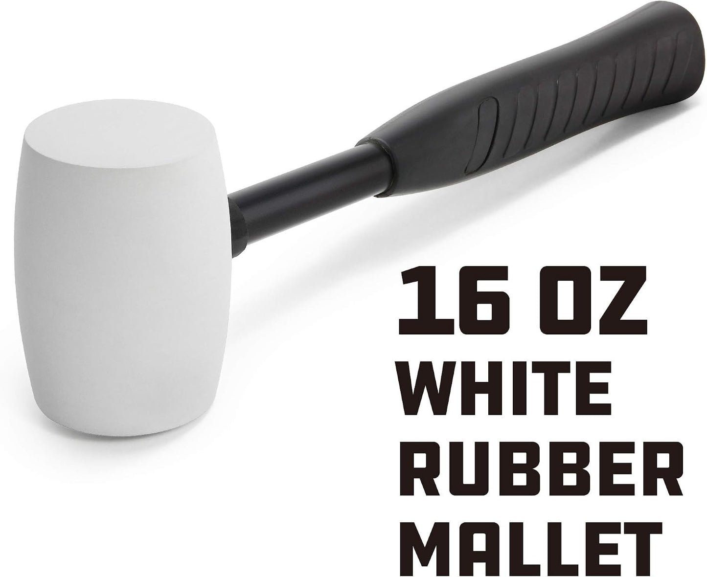 Martillo goma 16oz mango acero antiderrap blanco