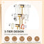 Soporte joyas acrílico dorado barra T cristal