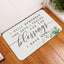 Tapete decorativo 17x30pulg texto inglés retro cristiano