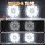 2 Pzas Luces LED Redondas Blancas 7pulg para Vehículos