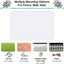 2 Carteles Metal Blanco 12x8" Aluminio Resistente