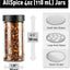 Tarros vidrio 4" 4oz pack 6