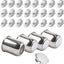 Set 4 Tapas Centrales Rueda Remolque 3.19" Cubierta Cromada