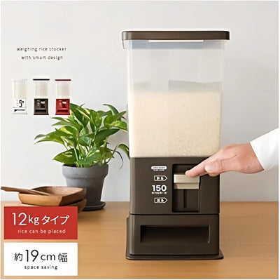 Dispensador arroz 26lb con medidor almacenamiento cocina granos
