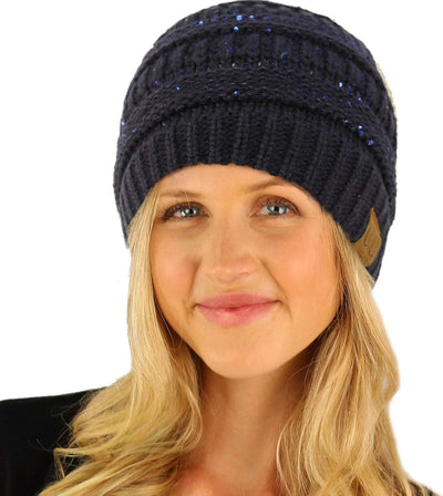 Gorro tejido cable grueso estirable invierno otoño