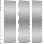 3 Raspadores Pasteles 12pulg Acero Inox Doble Cara