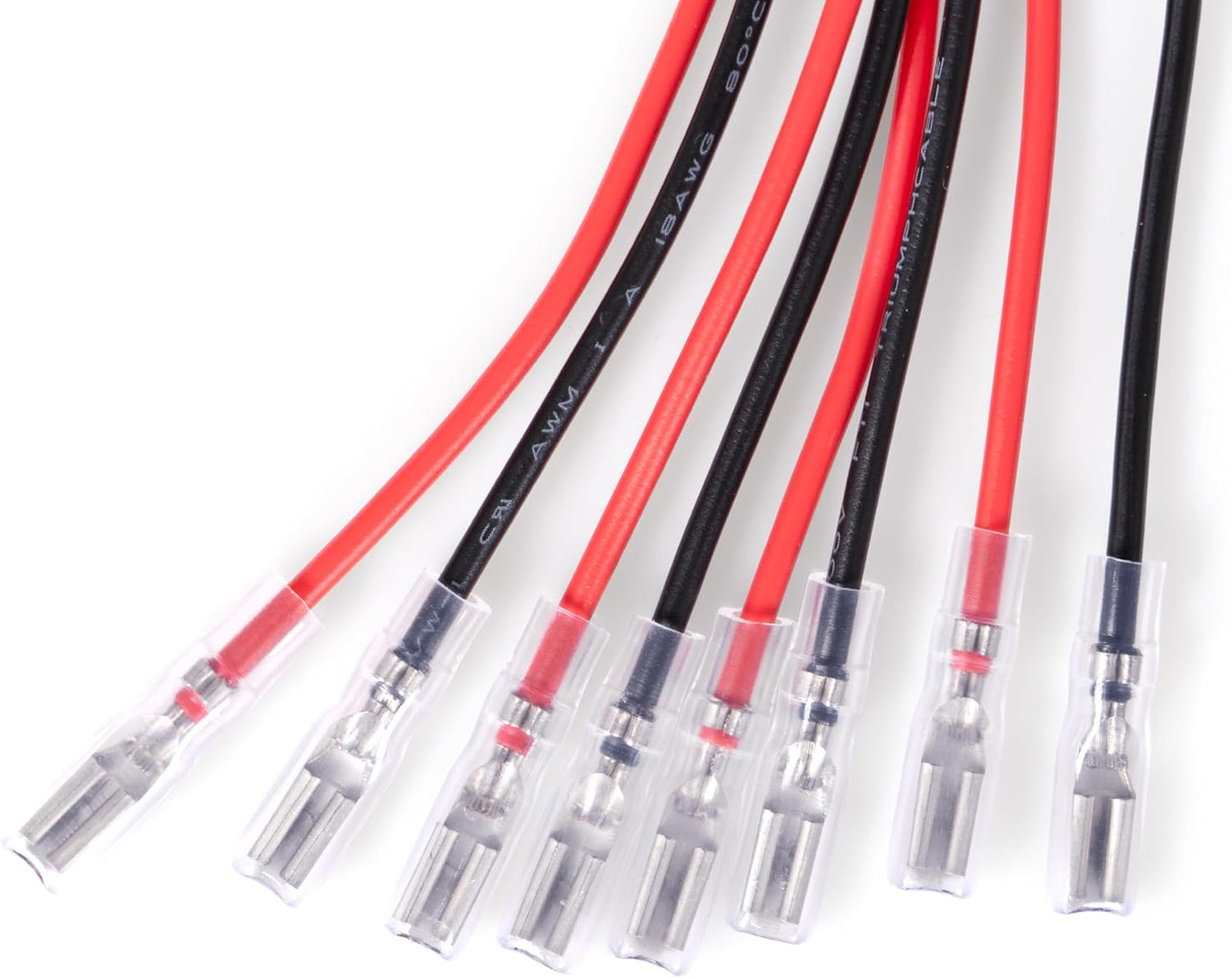 8 Pzas Cable 18 AWG 0.110pulg Terminal Mini Pala