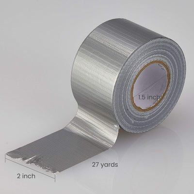 4 Rollos Cinta Adhesiva Impermeable Gris 2pulg x 27yd