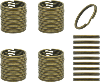 50 Pzas Anillo Llavero Metal Bronce Forma O Conectores Hogar Coche