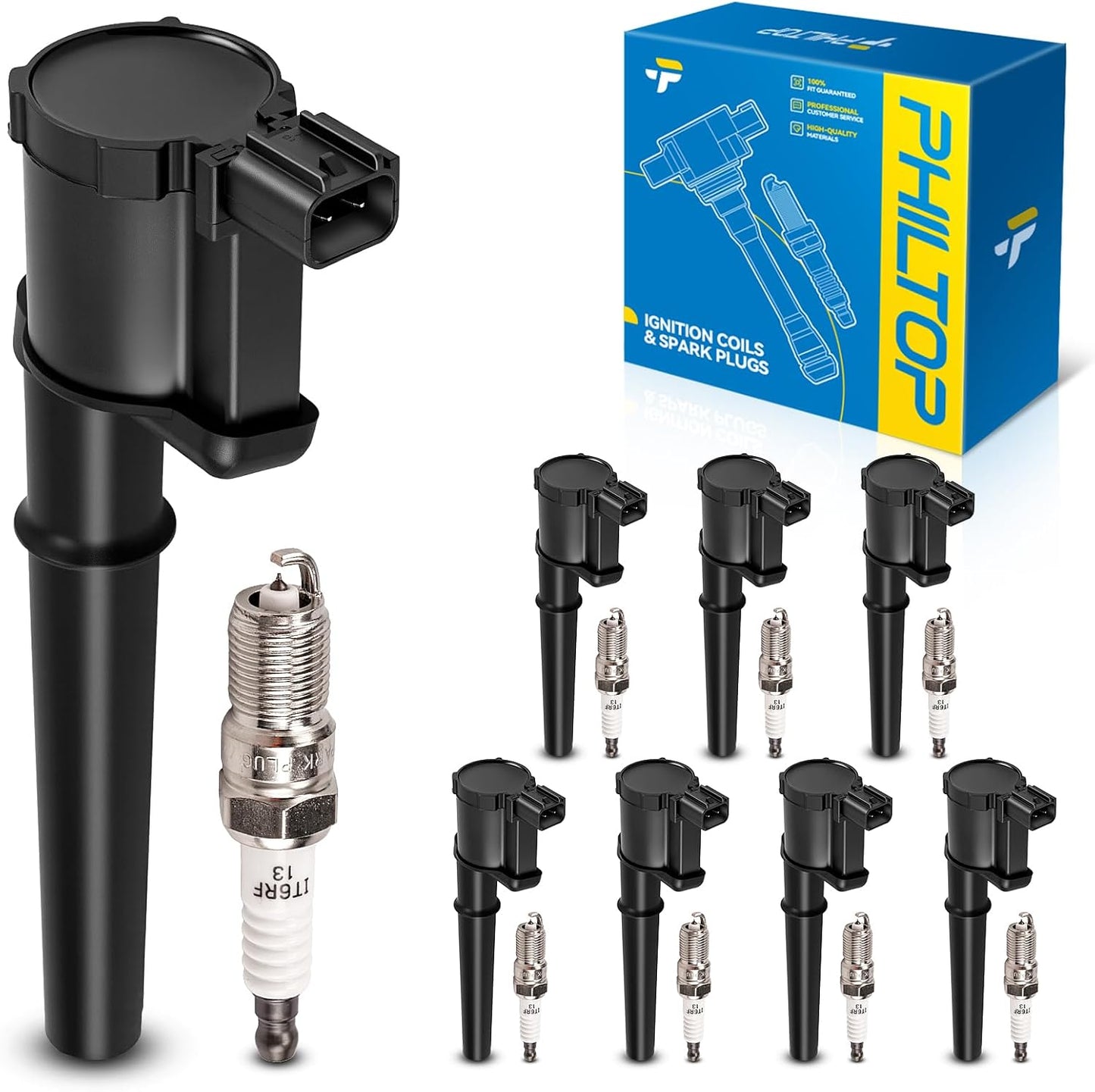 8 Pzas Bobinas Encendido Iridio comp Ford Mustang GT
