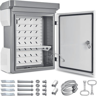 Caja eléctrica exterior acero aluminio IP65 19.7x15x7.9