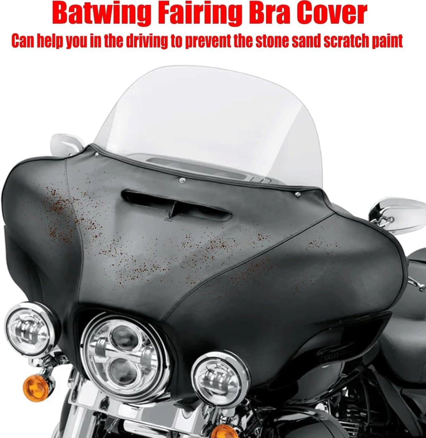 Funda cuero sintético para brasier Harley Electra Glide