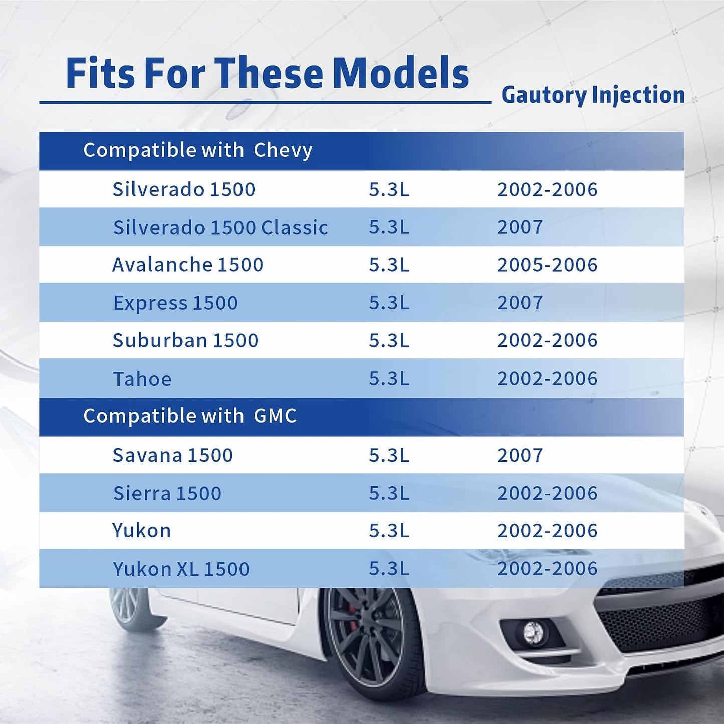 Inyectores combustible comp Chevy Silverado 5.3L Flex