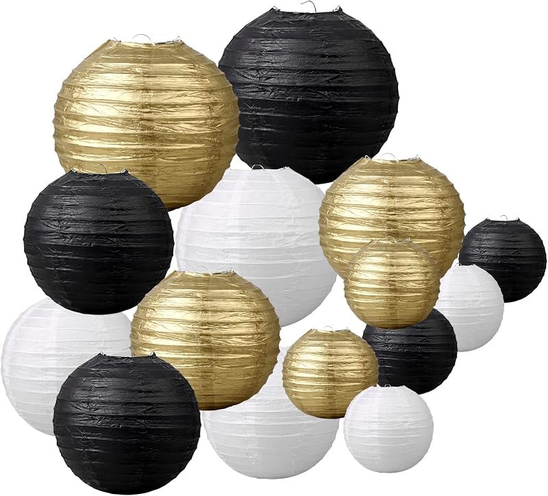 15 Linternas papel faroles chinos redondos decorativos