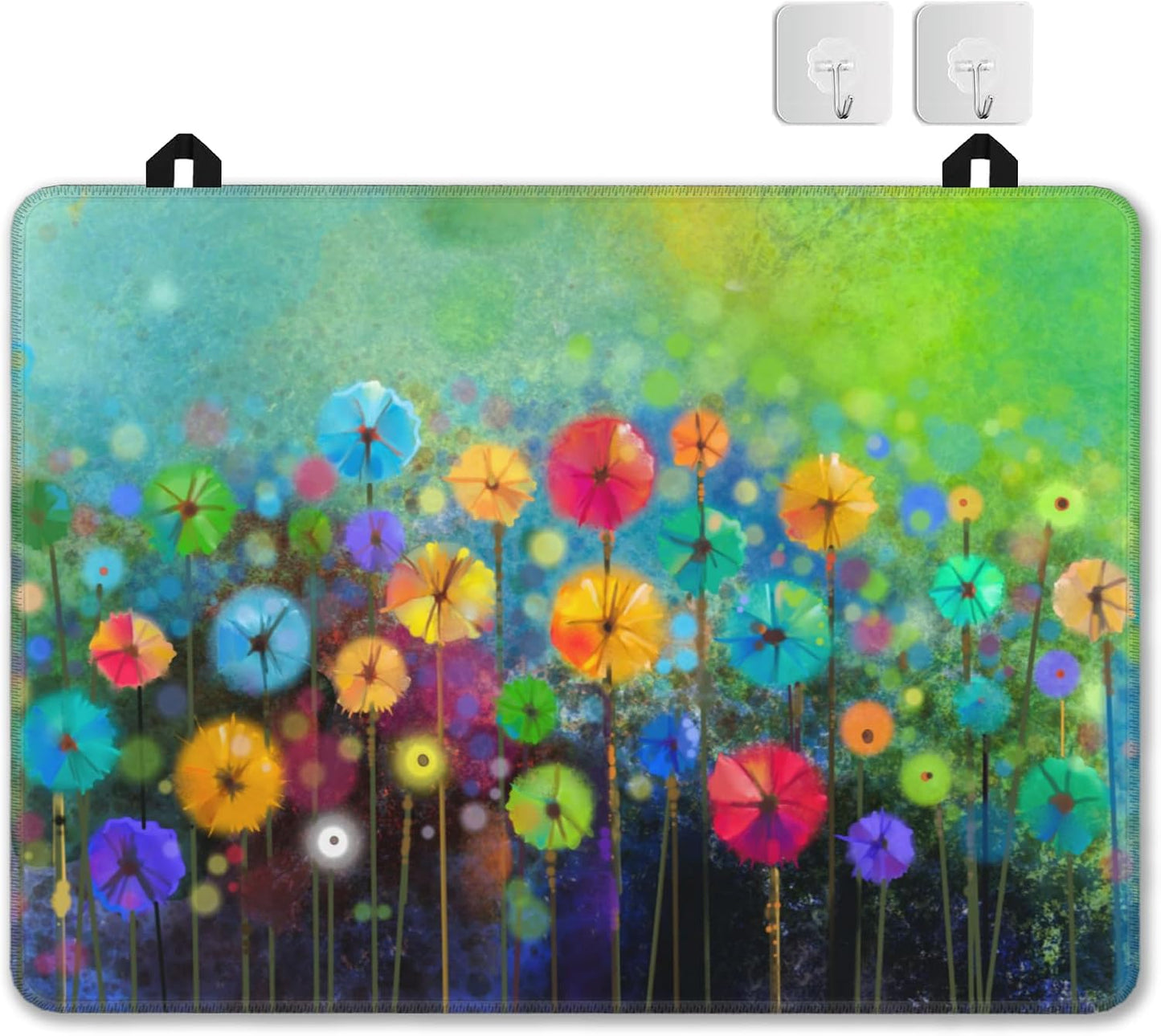 Cubierta estufa eléctrica acuarela floral 28x20